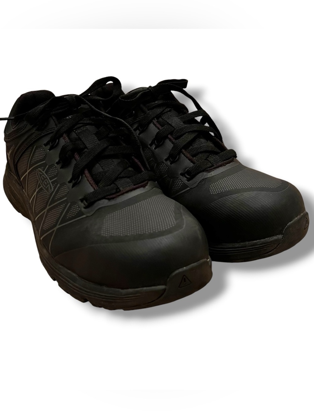 KEEN Utility Vista Energy XT Men's 9 Black Met Guard Safety Toe Work Shoes F-4
